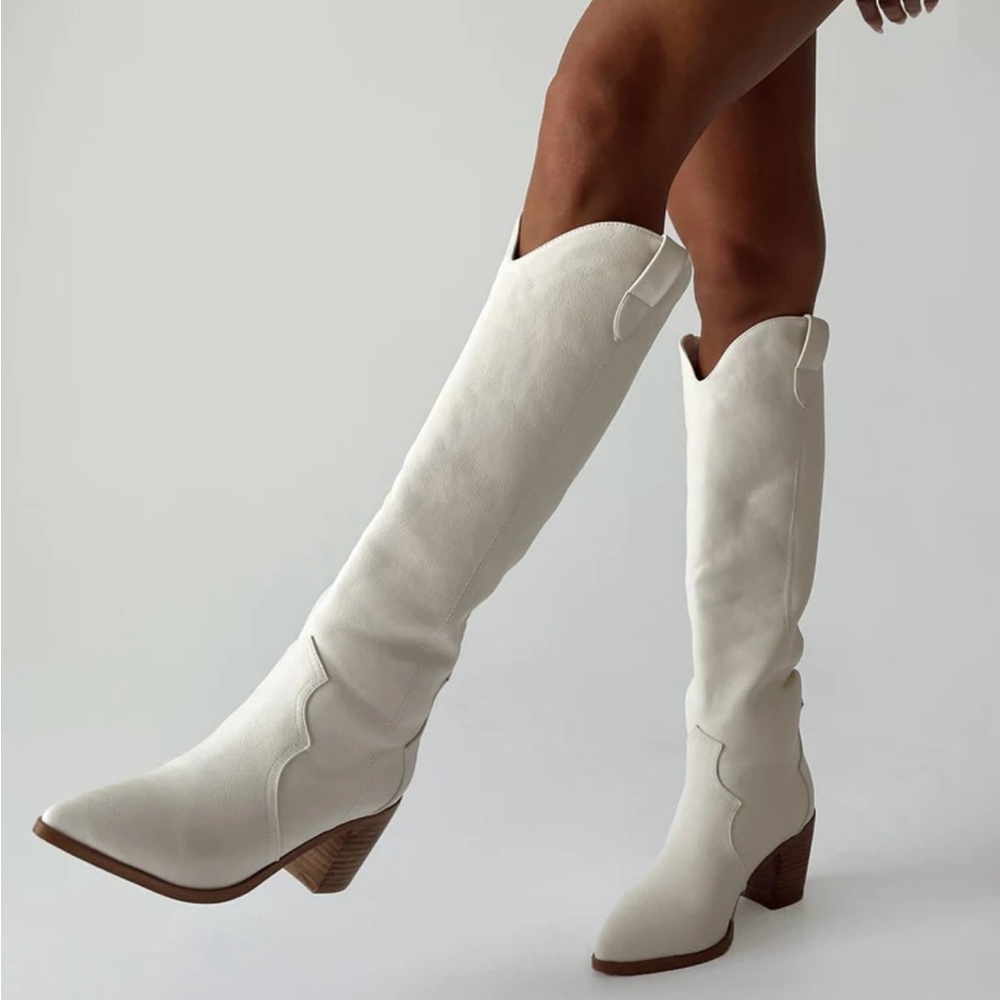 Princess polly BILLINI NOVENA BOOT OFF WHITE size 6